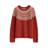 Seasalt Seasalt - port kinnis jumper merino - wag tail red sail birch mix Seasalt Seasalt - port kinnis jumper merino - wag tail red sail birch mix