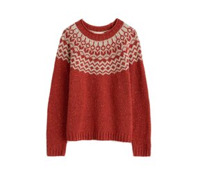 Seasalt Seasalt - port kinnis jumper merino - wag tail red sail birch mix Seasalt Seasalt - port kinnis jumper merino - wag tail red sail birch mix