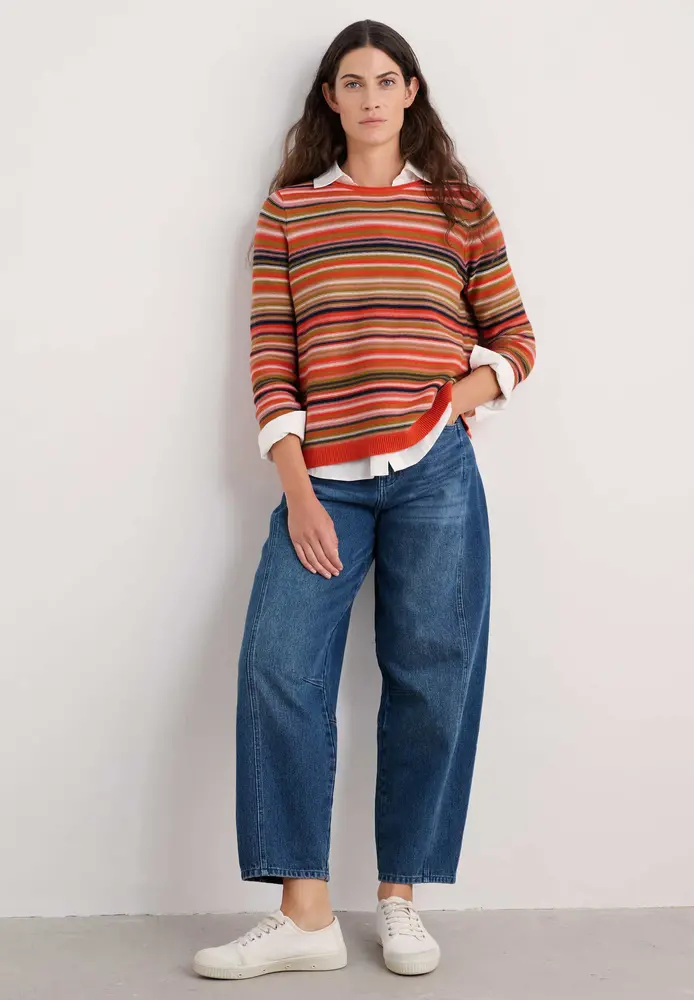 Seasalt Seasalt - makers jumper - ripple marks pear multi Seasalt Seasalt - makers jumper - ripple marks pear multi