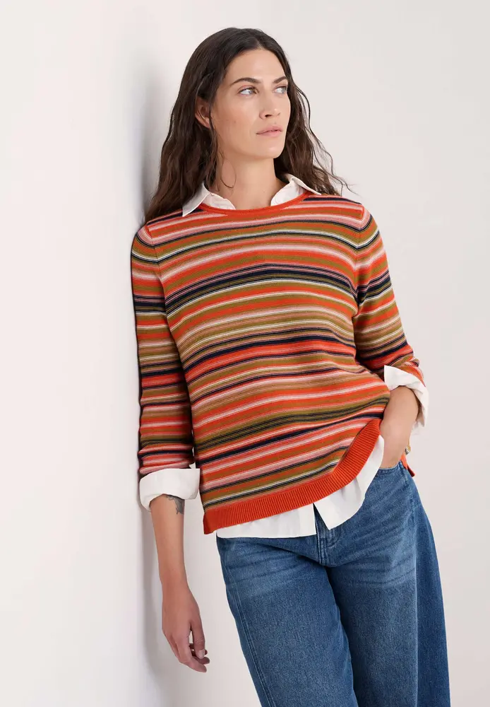 Seasalt Seasalt - makers jumper - ripple marks pear multi Seasalt Seasalt - makers jumper - ripple marks pear multi