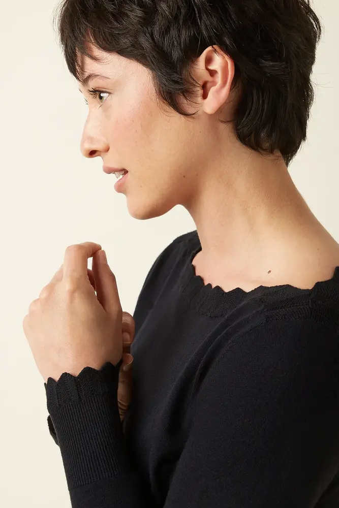 King Louie King Louie - audrey top cocoon - black King Louie King Louie - audrey top cocoon - black