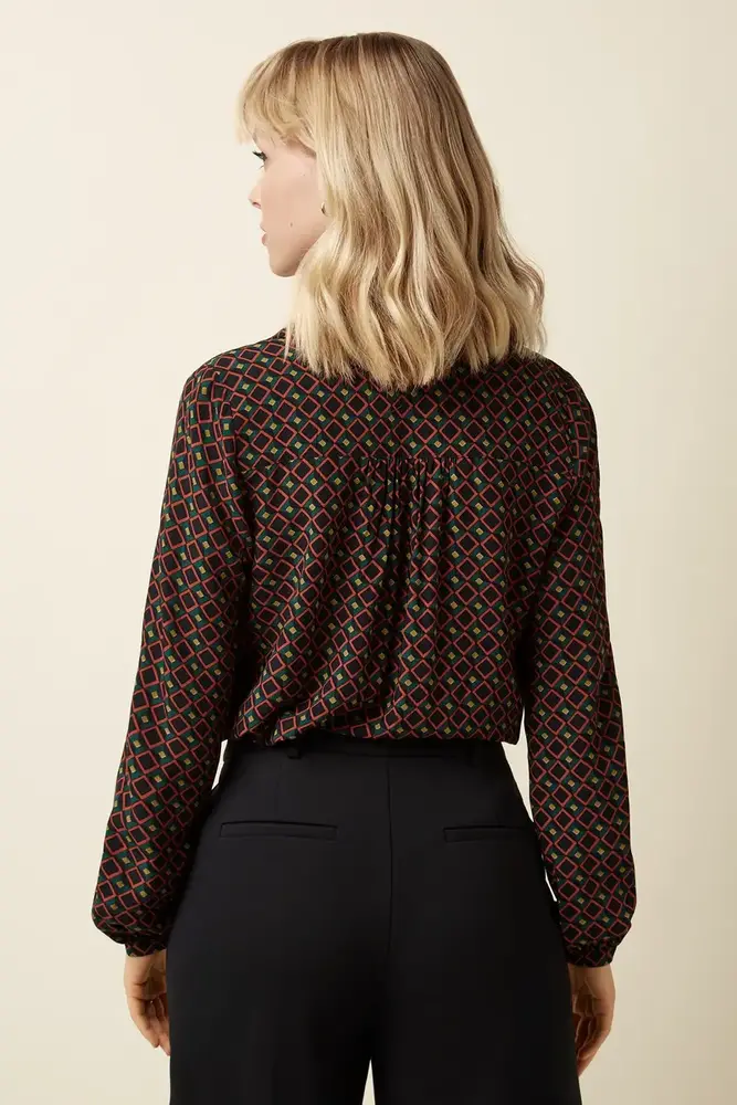 King Louie King Louie - tex blouse jazzy - black King Louie King Louie - tex blouse jazzy - black