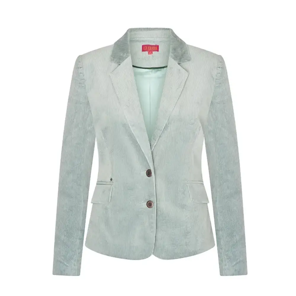 Zilch Zilch - sara short blazer rib - sage Zilch Zilch - sara short blazer rib - sage