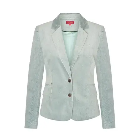 Zilch Zilch - sara short blazer rib - sage Zilch Zilch - sara short blazer rib - sage