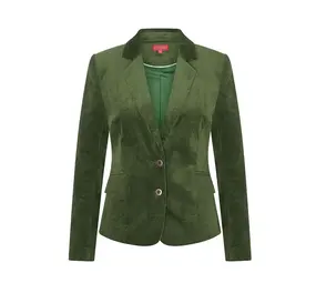 Zilch Zilch - sara short blazer rib - dark green Zilch Zilch - sara short blazer rib - dark green