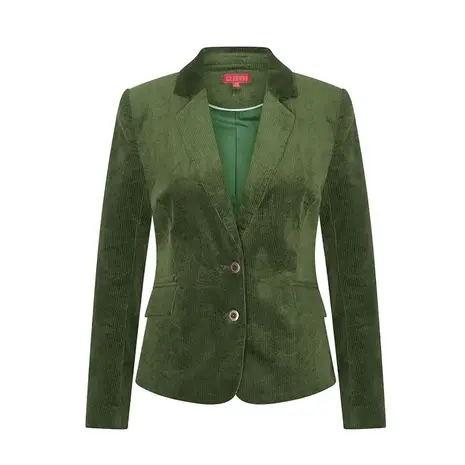 Zilch Zilch - sara short blazer rib - dark green Zilch Zilch - sara short blazer rib - dark green