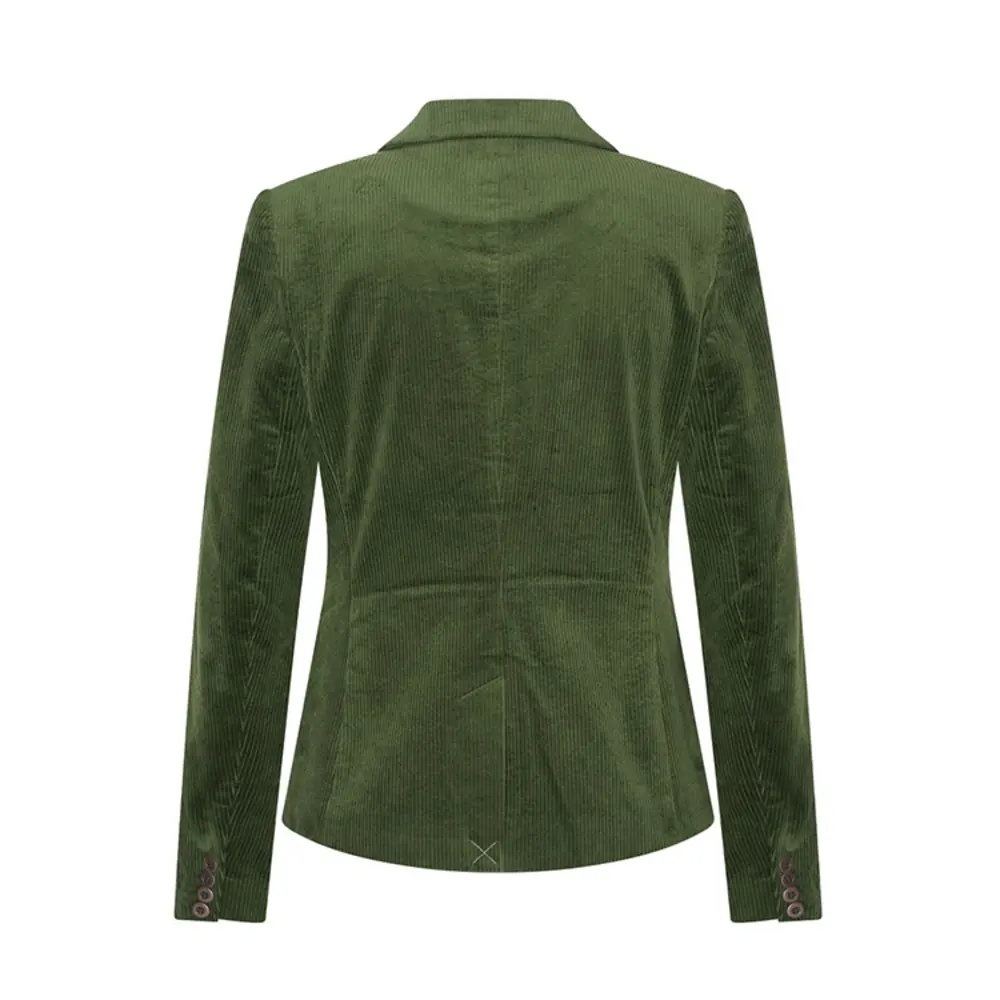 Zilch Zilch - sara short blazer rib - dark green Zilch Zilch - sara short blazer rib - dark green