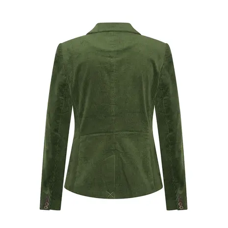 Zilch Zilch - sara short blazer rib - dark green Zilch Zilch - sara short blazer rib - dark green