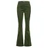 Zilch - dora flared leg pants rib - dark green Zilch - dora flared leg pants rib - dark green