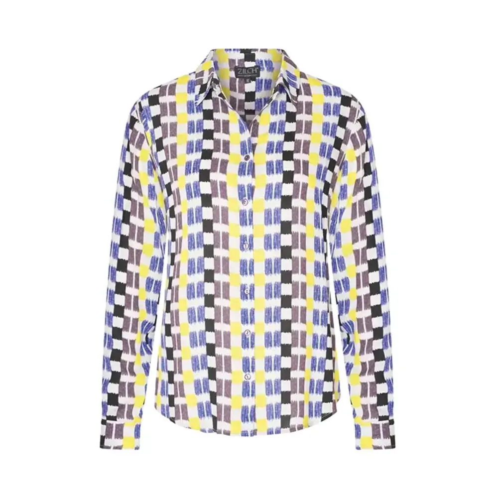 Zilch Zilch - blouse basic - abstract electric blue Zilch Zilch - blouse basic - abstract electric blue