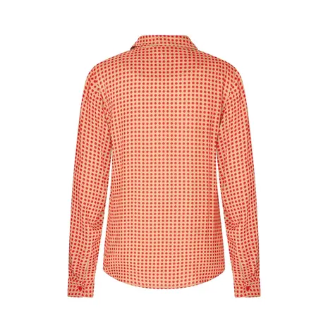 Zilch Zilch - blouse basic - duo dots tomato Zilch Zilch - blouse basic - duo dots tomato