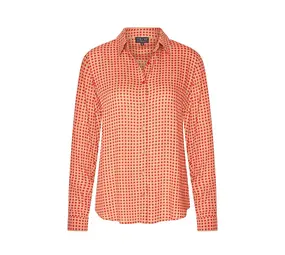 Zilch Zilch - blouse basic - duo dots tomato Zilch Zilch - blouse basic - duo dots tomato