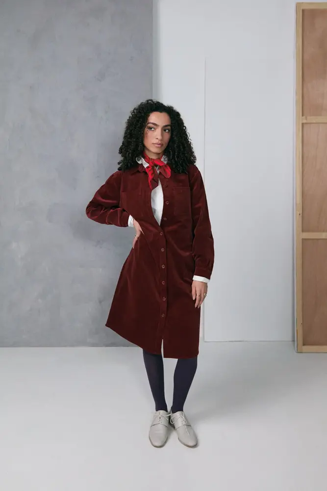 Zilch Zilch - rib dress - mahogany Zilch Zilch - rib dress - mahogany