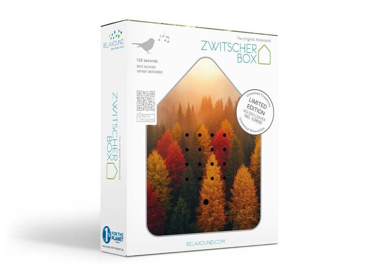 Zwitscherbox Zwitscherbox - vogelhuis relaxing - golden leaves (limited ed.) Zwitscherbox Zwitscherbox - vogelhuis relaxing - golden leaves (limited ed.)