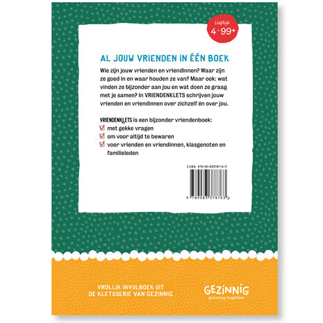 Gezinnig Gezinnig - vriendenklets - groen Gezinnig Gezinnig - vriendenklets - groen