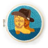 Kikkerland Kikkerland - punch needle kit - western