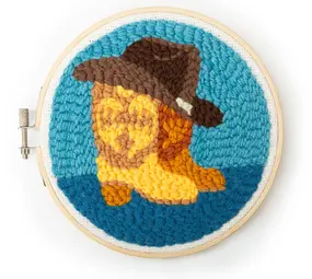 Kikkerland Kikkerland - punch needle kit - western