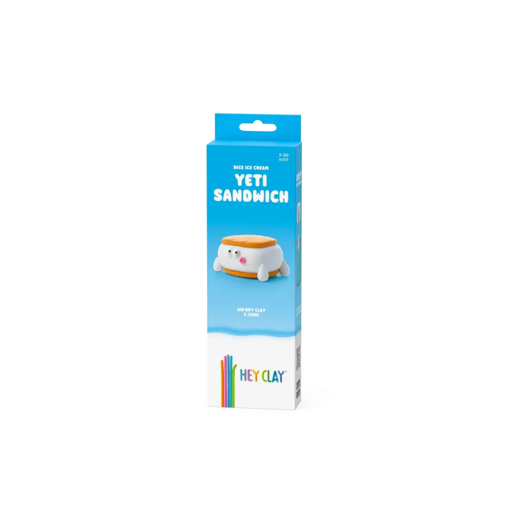 Hey Clay Hey Clay - boetseerklei - yeti sandwich (3 potjes) Hey Clay Hey Clay - boetseerklei - yeti sandwich (3 potjes)