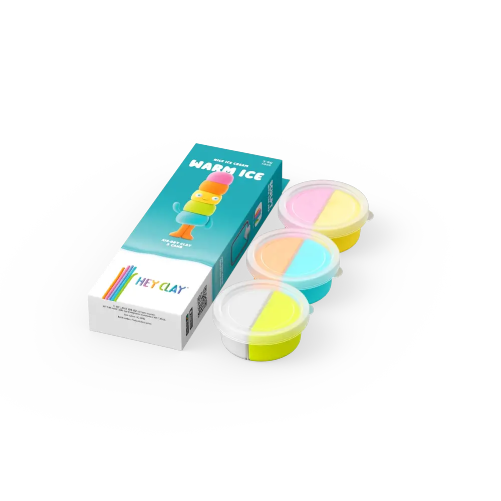 Hey Clay Hey Clay - boetseerklei - warm ice (3 potjes) Hey Clay Hey Clay - boetseerklei - warm ice (3 potjes)