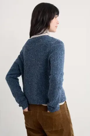 Seasalt Seasalt - dawson pick cardigan merino - starling Seasalt Seasalt - dawson pick cardigan merino - starling