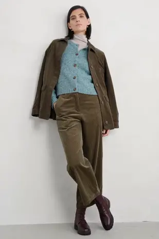 Seasalt Seasalt - dawson pick cardigan merino - lichen