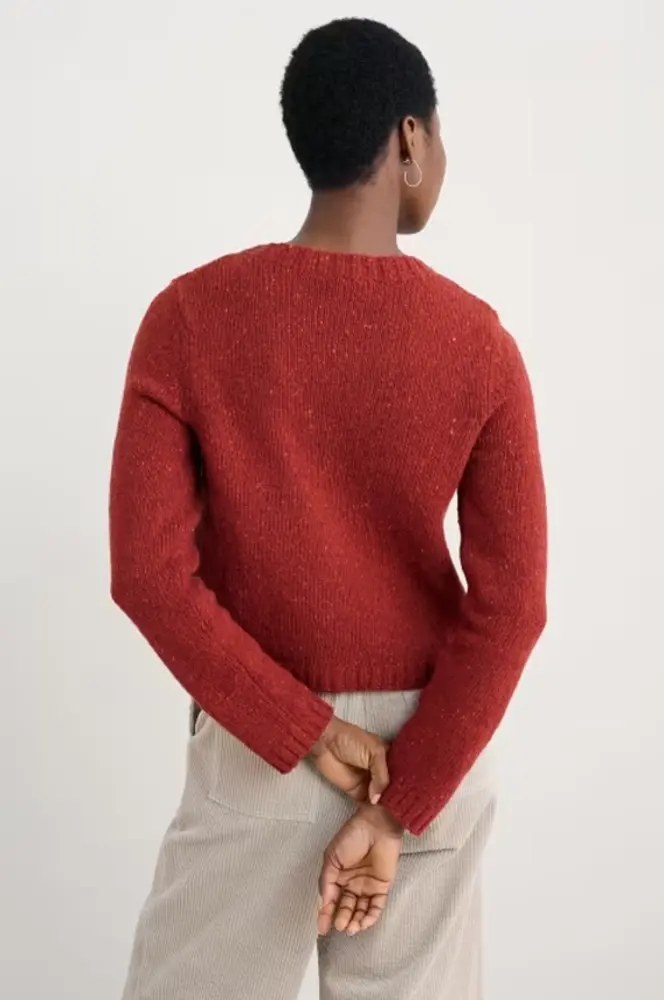 Seasalt Seasalt - dawson pick cardigan merino - red sail Seasalt Seasalt - dawson pick cardigan merino - red sail