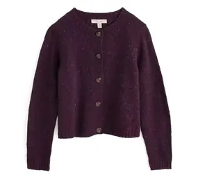 Seasalt Seasalt - dawson pick cardigan merino - grape Seasalt Seasalt - dawson pick cardigan merino - grape