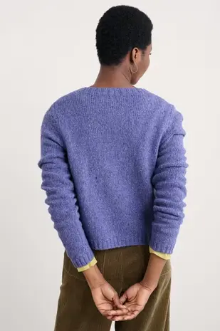 Seasalt Seasalt - dawson pick cardigan merino - bilberry