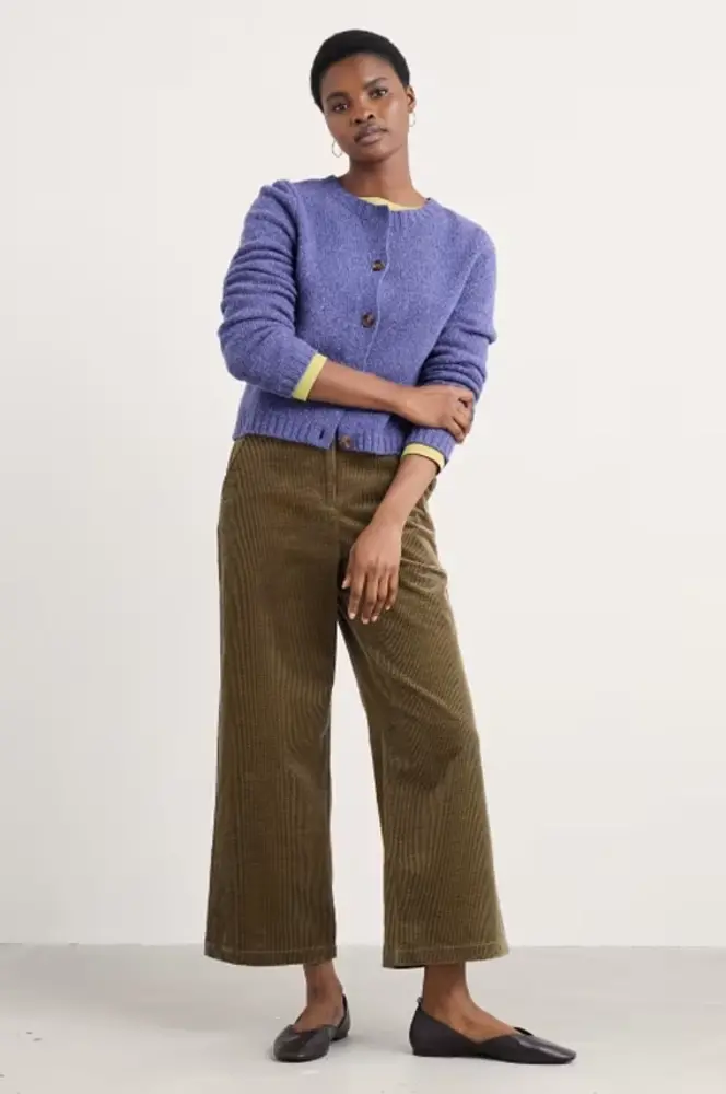 Seasalt Seasalt - dawson pick cardigan merino - bilberry