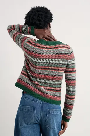 Seasalt Seasalt - percella cove cardigan - weaving needle dark forage mix Seasalt Seasalt - percella cove cardigan - weaving needle dark forage mix