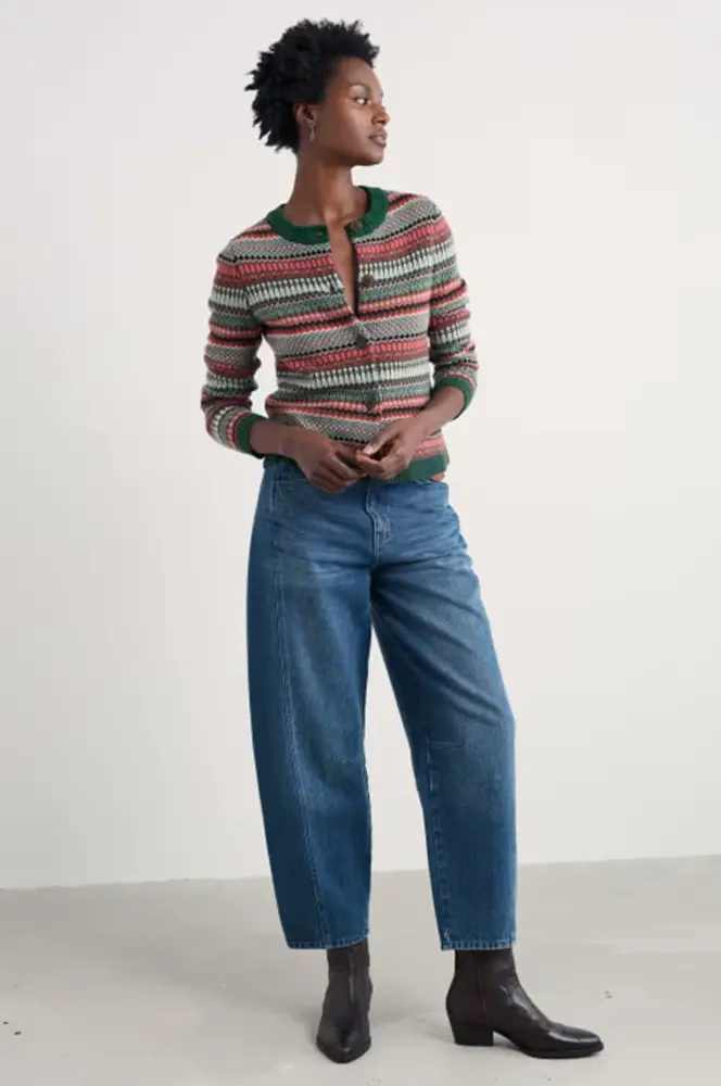 Seasalt Seasalt - percella cove cardigan - weaving needle dark forage mix Seasalt Seasalt - percella cove cardigan - weaving needle dark forage mix