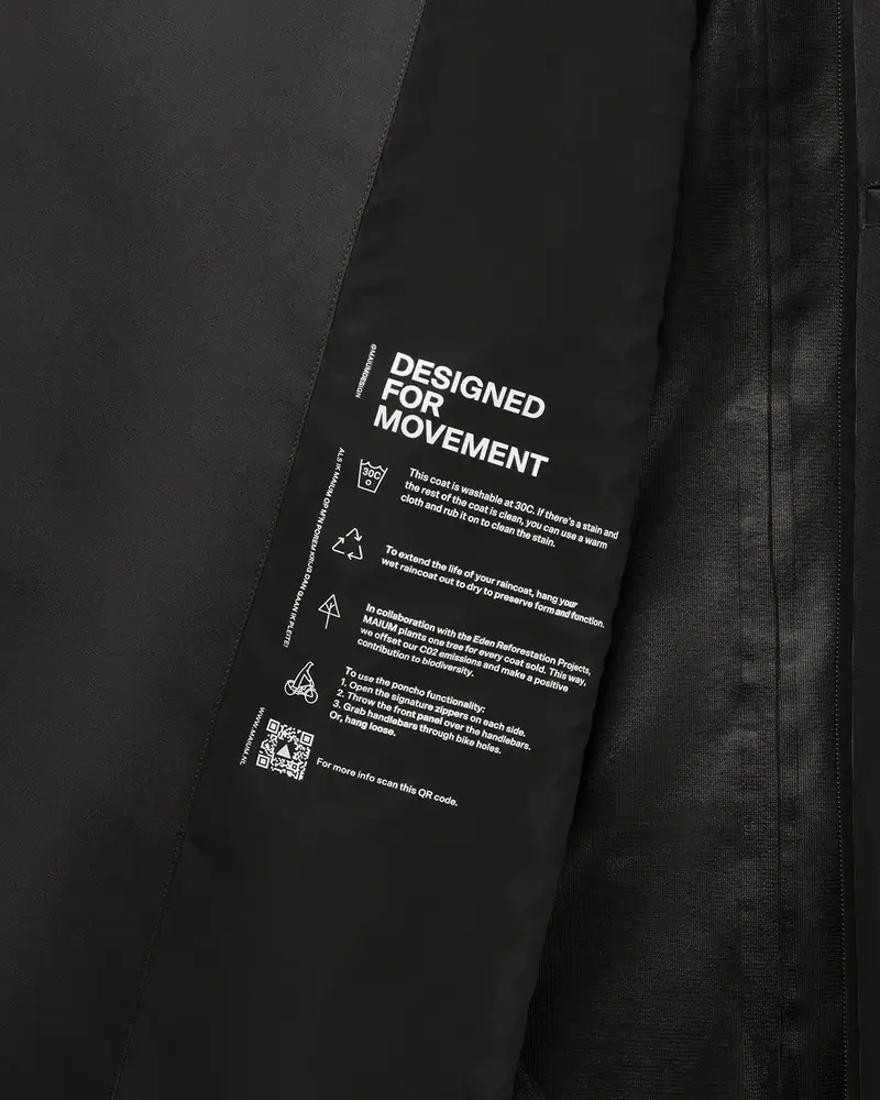 Maium Maium - regenjas trench - black Maium Maium - regenjas trench - black