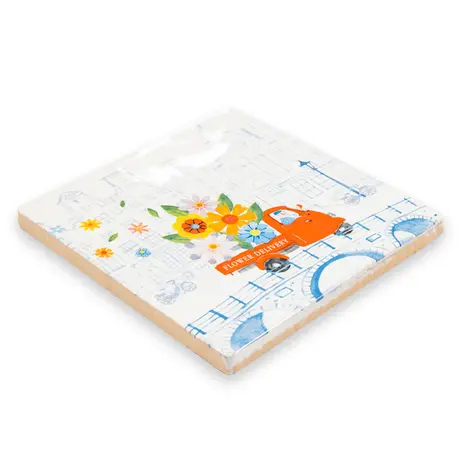 Storytiles Storytiles - tegel small - flower delivery (10x10 cm) Storytiles Storytiles - tegel small - flower delivery (10x10 cm)