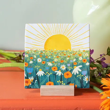 Storytiles Storytiles - tegel medium - the sun will shine on you (13x13 cm) Storytiles Storytiles - tegel medium - the sun will shine on you (13x13 cm)