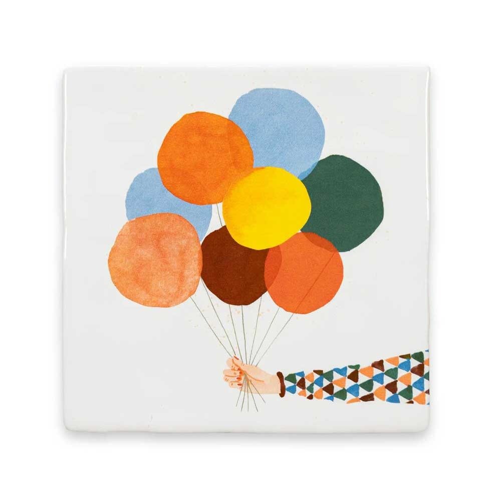 Storytiles Storytiles - tegel small - a joyful day (10x10 cm) Storytiles Storytiles - tegel small - a joyful day (10x10 cm)