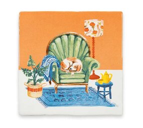 Storytiles Storytiles - tegel small - beware of the dog (10x10 cm)