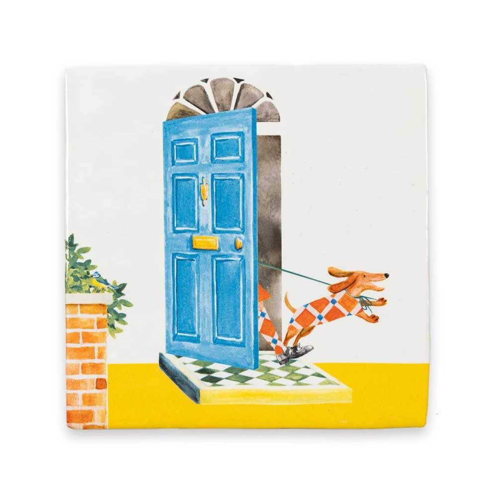 Storytiles Storytiles - tegel small - my dog & i (10x10 cm) Storytiles Storytiles - tegel small - my dog & i (10x10 cm)
