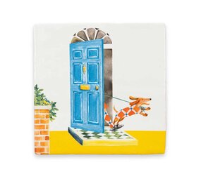 Storytiles Storytiles - tegel small - my dog & i (10x10 cm) Storytiles Storytiles - tegel small - my dog & i (10x10 cm)
