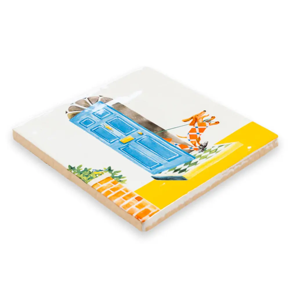 Storytiles Storytiles - tegel small - my dog & i (10x10 cm) Storytiles Storytiles - tegel small - my dog & i (10x10 cm)
