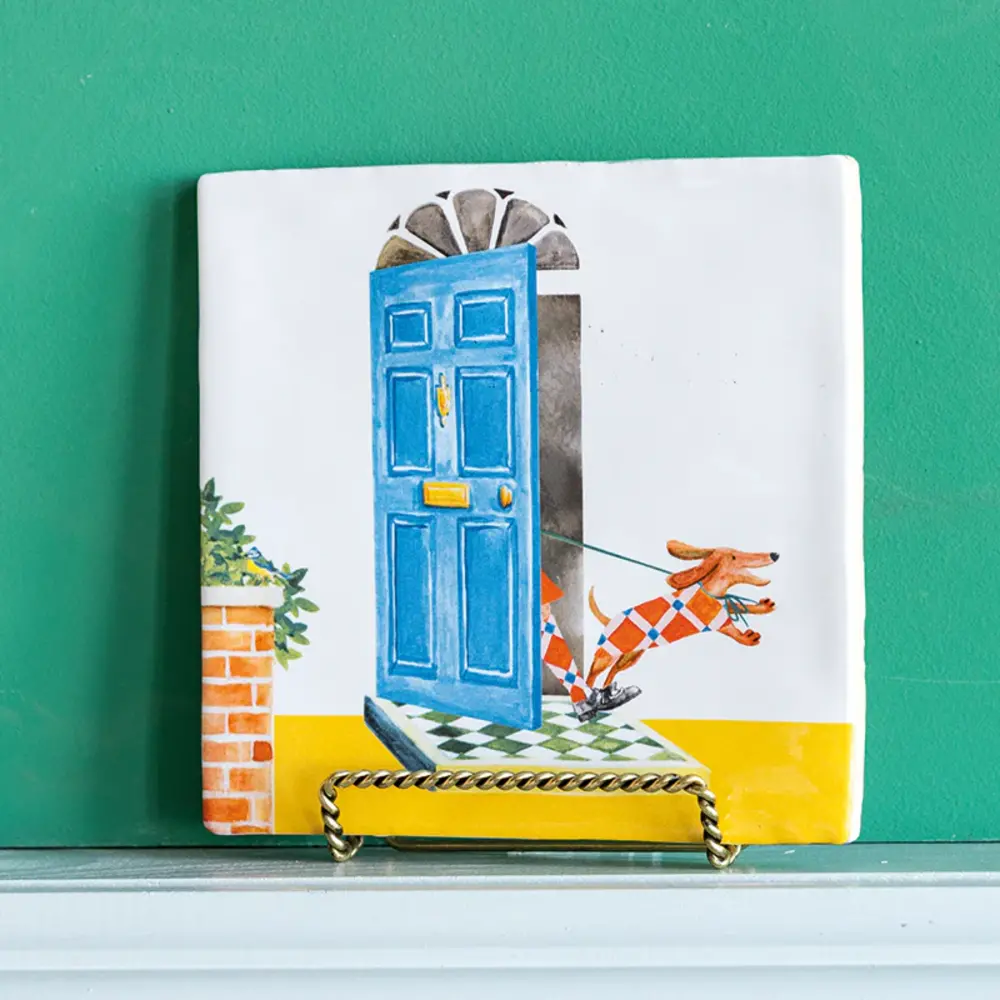 Storytiles Storytiles - tegel small - my dog & i (10x10 cm) Storytiles Storytiles - tegel small - my dog & i (10x10 cm)