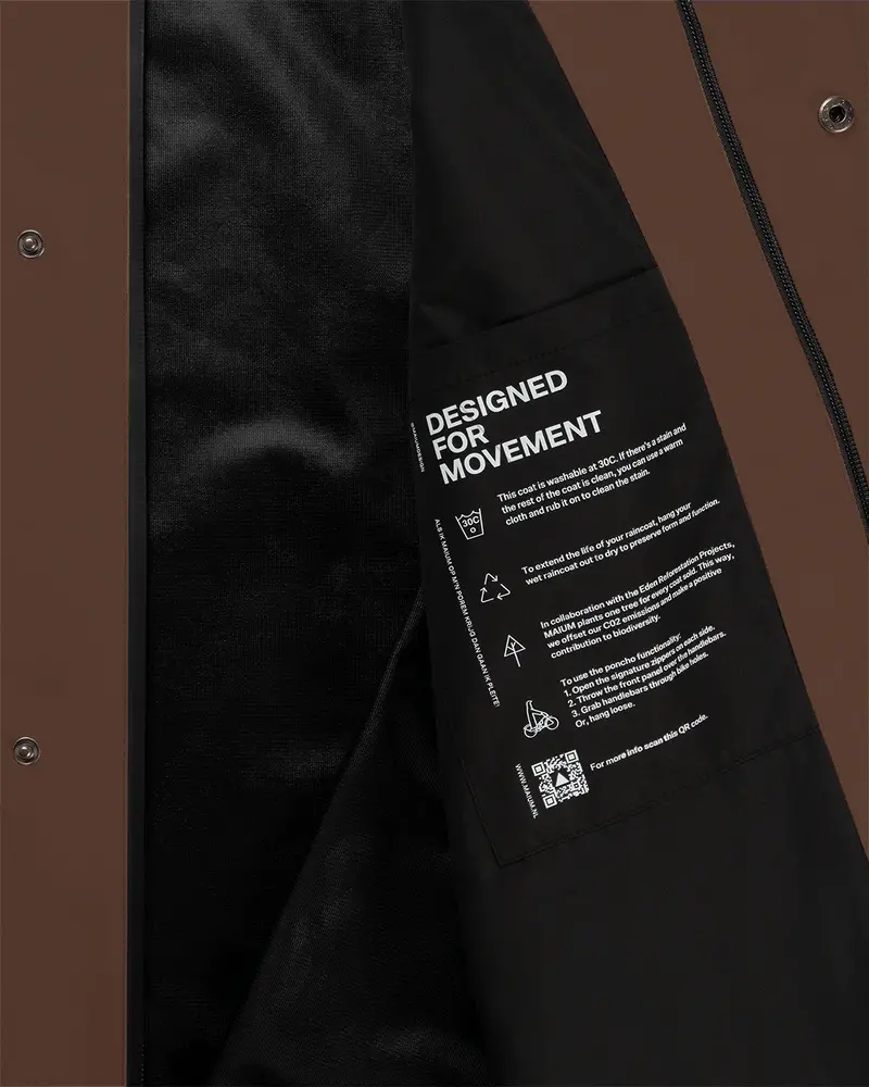 Maium Maium - regenjas mac - macassar brown Maium Maium - regenjas mac - macassar brown