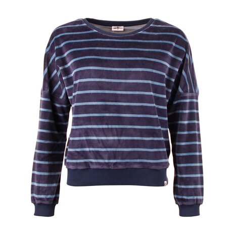 Chills & fever Chills & Fever - velvet sweater lima - stripes provincial Chills & fever Chills & Fever - velvet sweater lima - stripes provincial