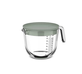 Mepal Mepal - chef it maatbeker glas met deksel 1000 ml - nordic sage