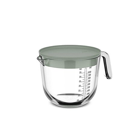 Mepal Mepal - chef it maatbeker glas met deksel 1000 ml - nordic sage