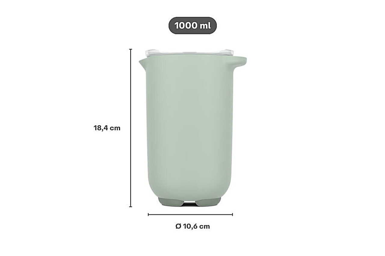 Mepal Mepal - chef it mixbeker met deksel 1000 ml - chalk