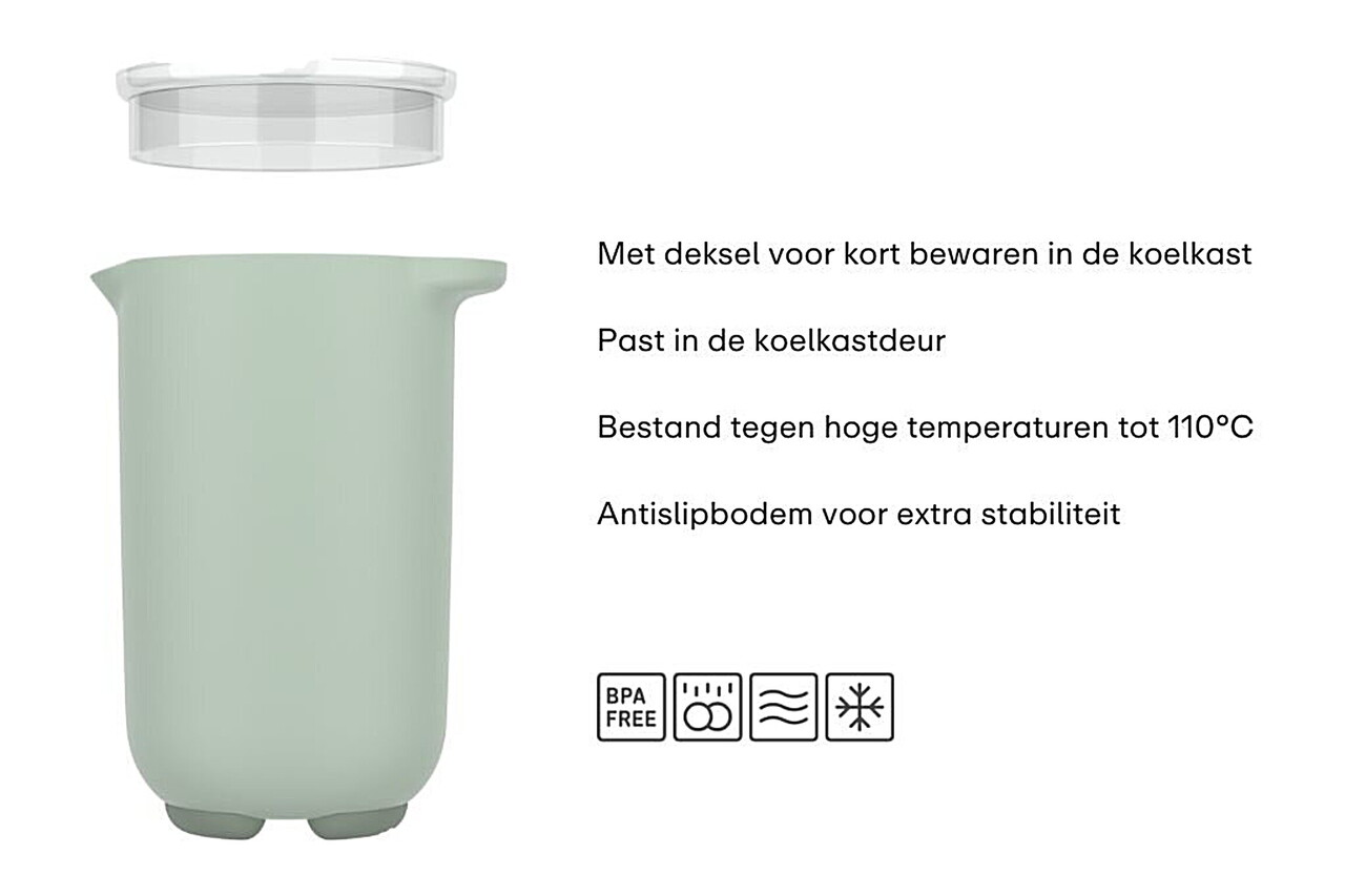 Mepal Mepal - chef it mixbeker met deksel 1000 ml - chalk