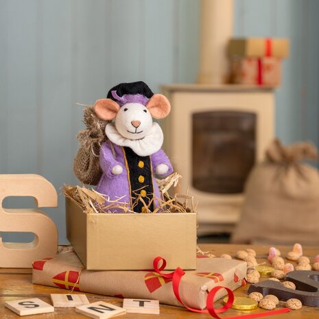 Sjaal met verhaal Sjaal met verhaal - decoratie - pietermuis lila Sjaal met verhaal Sjaal met verhaal - decoratie - pietermuis lila