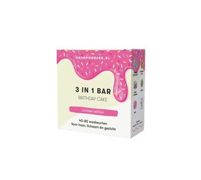 Shampoo bars SB - 3 in 1 bar - birthday cake Shampoo bars SB - 3 in 1 bar - birthday cake
