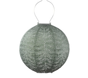 Lumiz Lumiz - solar lantaarn - round 30 folia - sage green Lumiz Lumiz - solar lantaarn - round 30 folia - sage green