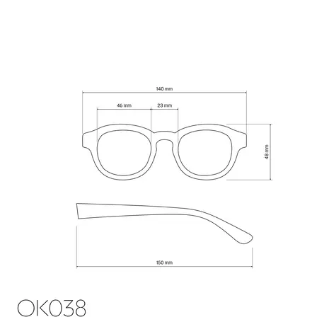 Okkia Okkia - leesbril Milano - rond - midnight blue